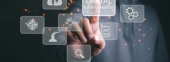 Symbole zur Digitalen Transformation